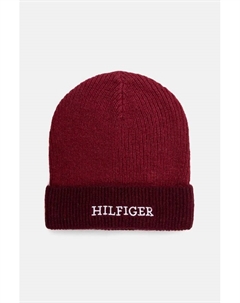 Детская шапка с добавлением шерсти, бордовый Tommy hilfiger