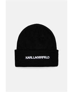 Шапка с добавлением шерсти K/ESSENTIAL, черный Karl lagerfeld