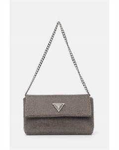 Кожаная клатч Zalina, серебряный Guess