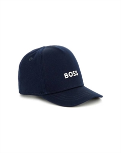 Детская хлопковая кепка с козырьком, темно-синий Boss