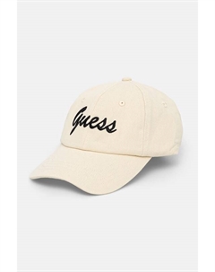 Хлопковая кепка с козырьком, бежевый Guess