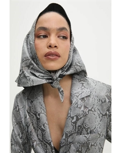 Кожаный шарф, серый Answear lab