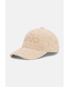 Шерстяная кепка с козырьком, бежевый Liu jo