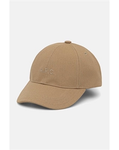 Хлопковая бейсболка casquette charlie, бежевый A.p.c.