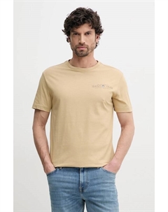 Хлопковая футболка, зеленый Gant