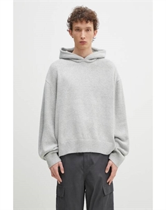 Свитер с добавлением мохера Mohair Blend Knit Hoody, серый Mki miyuki zoku