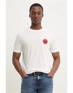 Хлопковая футболка, белый Hugo