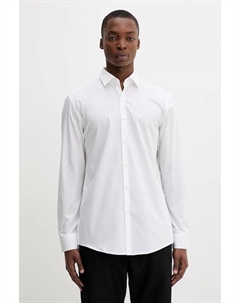 Хлопковая рубашка, белый Hugo