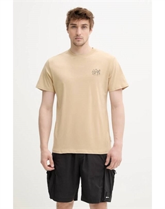 Хлопковая футболка PAX, бежевый Solid