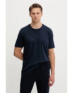 Хлопковая футболка Knitwear, темно-синий Paul & shark