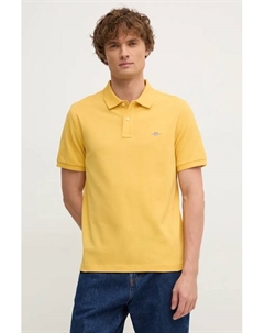 Хлопковая поло, желтый Gant