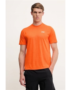 Футболка тренировочная UA Tech Geotessa, оранжевый Under armour