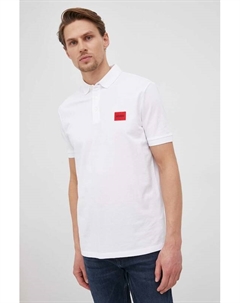 Хлопковая поло, белый Hugo