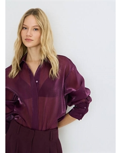 Блузка из органзы, Фиолетовый Ostin