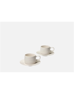 Набор чайный с блюдцем Whitewarm 2 пар Magistro