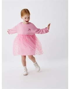 Платье-толстовка с юбкой из сетки для девочек Sela