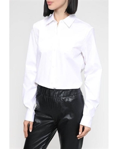 Хлопковая рубашка свободного кроя Hugo