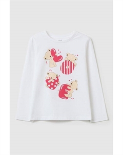 Лонгслив хлопковый с принтом Ovs