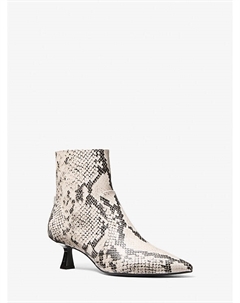 Сапоги Amali с тиснением под змею, белый Michael kors