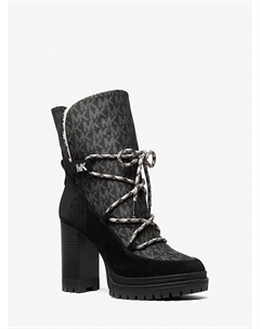 Сапоги Culver на платформе из комбинированных материалов, черный Michael kors