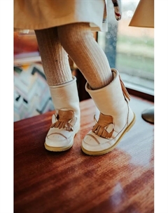 Зимние кожаные детские ботинки Wadudu Special Boots Horse, бежевый Donsje