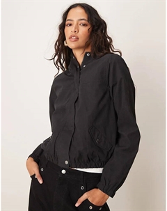 Куртка с капюшоном черного цвета Jdy