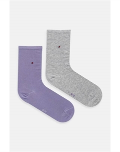 Носки 2 пары, фиолетовый Tommy hilfiger