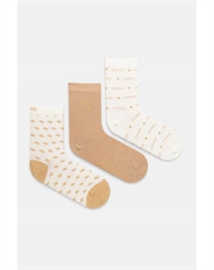 Носки 3 пары, бежевый Guess