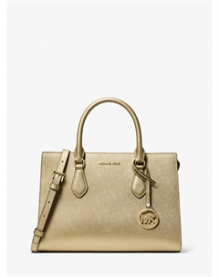 Средняя металлическая сумка Sheila, золотой Michael kors