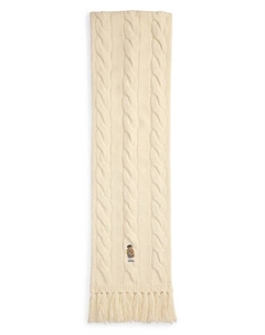 Шерстяной шарф, бежевый Polo ralph lauren