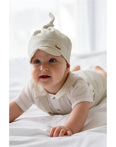 Детская хлопковая шапка Ozzy, бежевый Jamiks