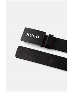 Кожаный ремень, черный Hugo