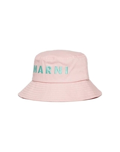 Детская хлопковая шляпа MF35B HAT, розовый Marni