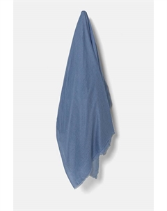 Шерстяной шарф с добавлением шерсти, синий Weekend max mara