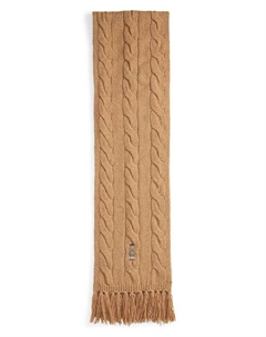 Шерстяной шарф, бежевый Polo ralph lauren