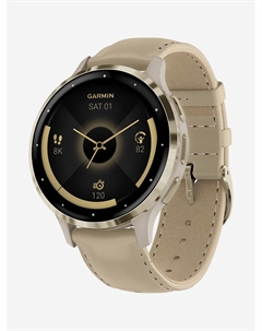 Спортивные часы Venu 3S Gray Soft Gold Leather, Золотой Garmin