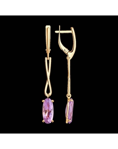 Серьги из золота с аметистами Sokolov