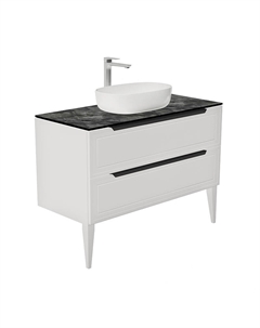 Тумба под раковину Севилья 100 S100W-KPK цвет Белый матовый Зов