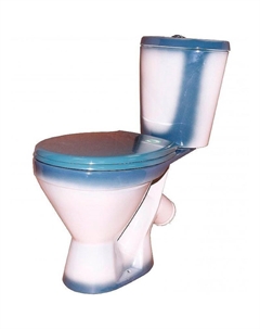 Унитаз компакт Элегант 4620008195711 Зеленый декор с бачком и сиденьем Rosa