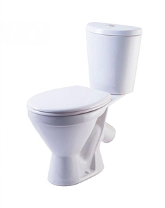 Унитаз компакт Элегант 4620008195186 Белый с бачком и сиденьем Rosa