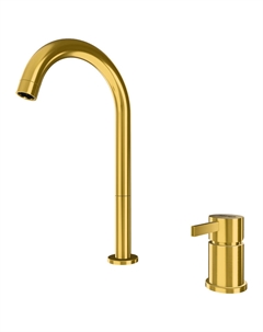 Смеситель для раковины Metrica MC57LBG цвет Золото брашированное Remer