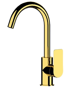 Смеситель для кухни Infinity I72DO цвет Золото глянцевое Remer