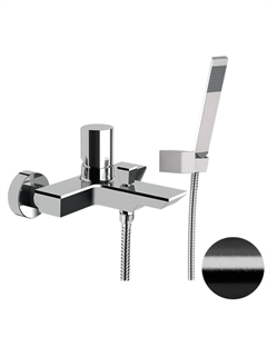 Смеситель для ванны Edge EG502CFP цвет Черный брашированный хром Remer