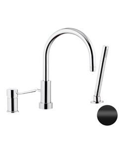 Смеситель на борт ванны Minimal N072NO цвет Черный матовый Remer