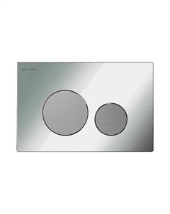 Клавиша смыва AM.PM Tech L I049032LM, пневматическая, пластик, цвет хром никель Am.pm.