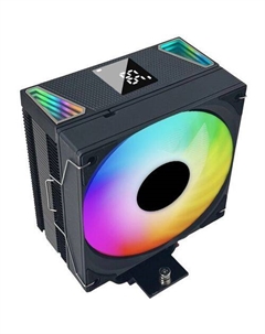 Устройство охлаждения(кулер) Red Cool RCA-160C3, LCD, 4-pin, RGB, 120мм, черный, retail Azerty