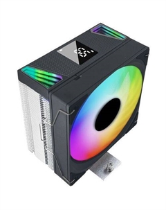 Устройство охлаждения(кулер) Red Cool RCA-130C2, LCD, 4-pin, RGB, 120мм, серебристый, retail Azerty