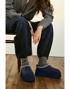 Ботинки-угги замшевые с вышивкой Befree