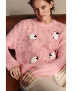 Джемпер вязаный с ручной вышивкой Befree