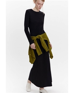 Платье-футляр макси из хлопкового трикотажа Befree